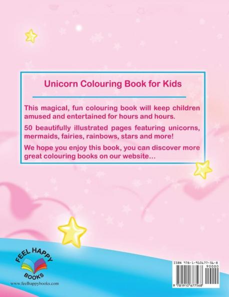 Unicorn Colouring Book for Kids Ages 4-8