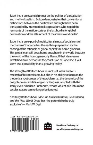 Babel Inc.: Multiculturalism Globalisation and the New World Order