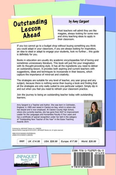 Outstanding Lesson Ahead: A Guide to Creativity Engagement and Motivation in the Classroom.