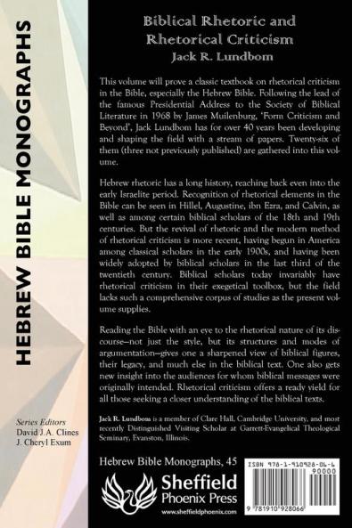 Biblical Rhetoric and Rhetorical Criticism