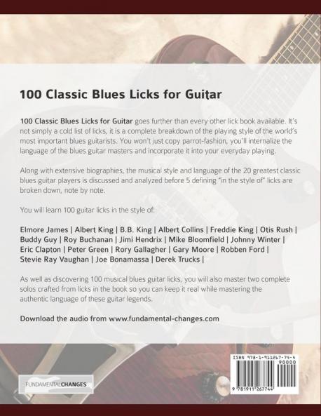 100 Classic Blues Licks for Guitar