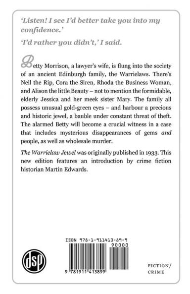 The Warrielaw Jewel: A Golden Age Mystery