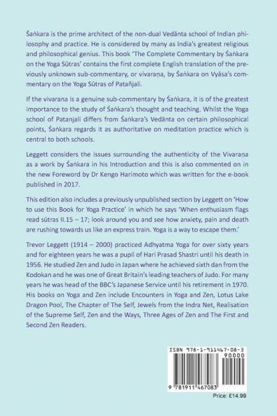 The Complete Commentary by Śaṅkara on the Yoga Sūtra-s