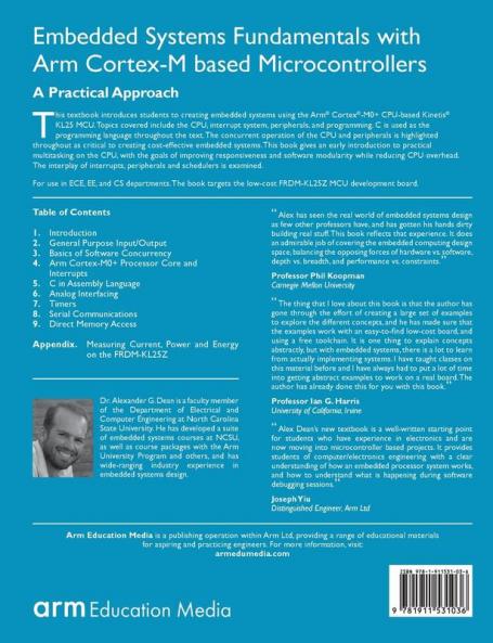 Embedded Systems Fundamentals with Arm Cortex M Based Microcontrollers: A Practical Approach