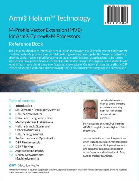 Arm(R) Helium(TM) Technology M-Profile Vector Extension (MVE) for Arm(R) Cortex(R)-M Processors: Reference Book