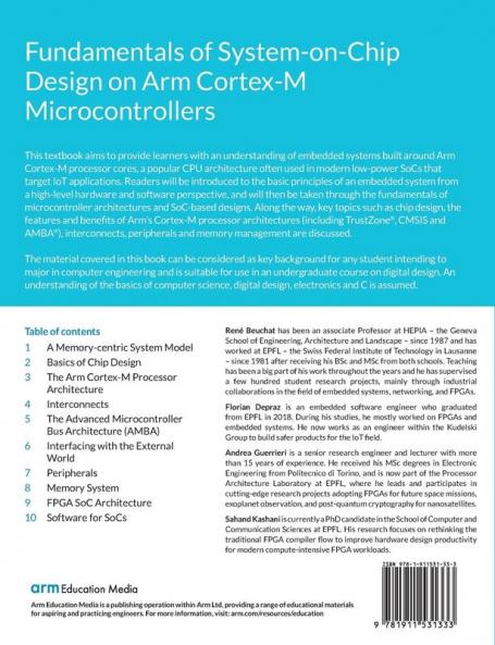 Fundamentals of System-on-Chip Design on Arm Cortex-M Microcontrollers