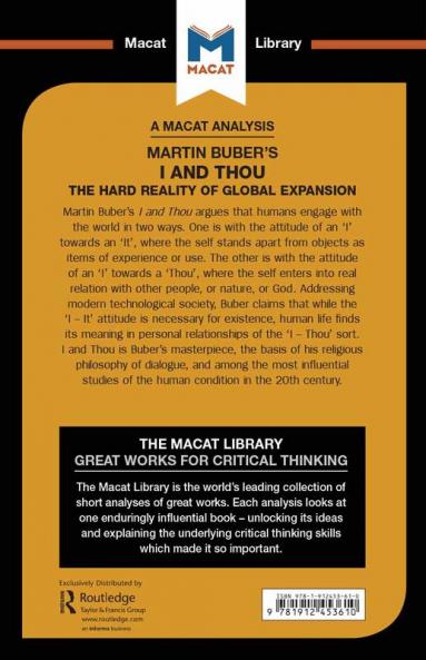 Analysis of Martin Buber's I and Thou