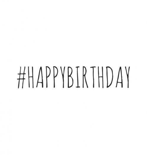 #HAPPYBIRTHDAY Birthday Party Guest Book Boy or Girl Happy Birthday Guest Book Keepsake Birthday Gift Wishes Party Guest Book Gift Log Comments and Memories.