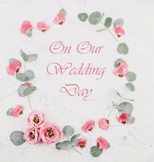 Wedding Guest Book Flowers Wedding Guest Book Bride and Groom Special Occasion Love Marriage Comments GiftsWedding Signing Book Well Wish's (Hardback