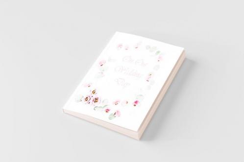 Wedding Guest Book Flowers Wedding Guest Book Bride and Groom Special Occasion Love Marriage Comments GiftsWedding Signing Book Well Wish's (Hardback