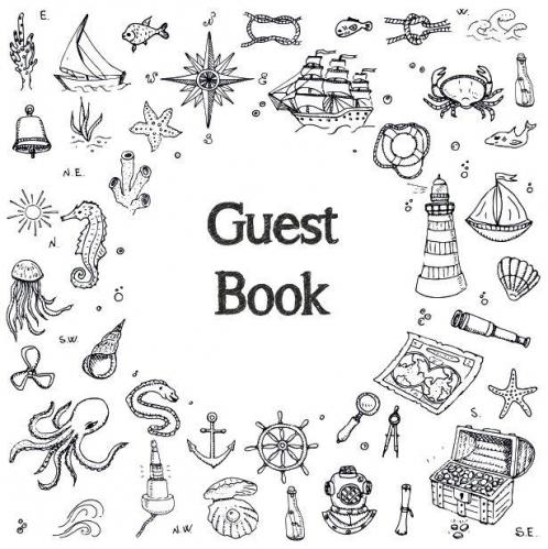 Guest Book Visitors Book Guests Comments Vacation Home Guest Book Beach House Guest Book Comments Book Visitor Book Nautical Guest Book Holiday Home Bed & Breakfast Retreat Centres Family Holiday Guest Book (Hardback)