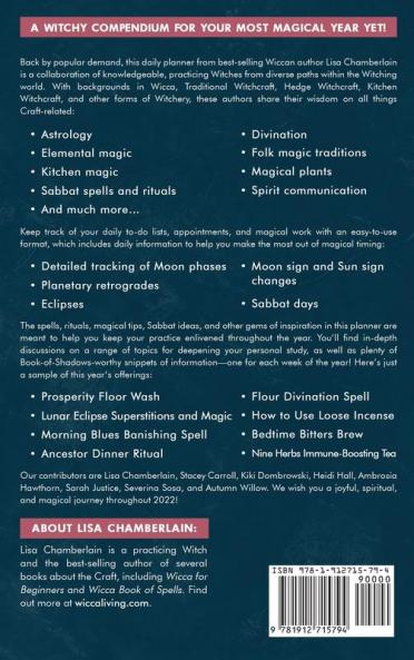 Wicca Book of Spells Witches' Planner 2022