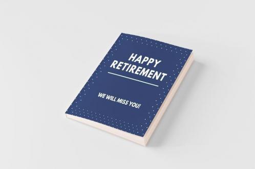 Happy Retirement Guest Book (Hardcover)