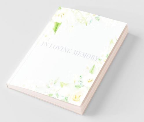 Condolence book for funeral (Hardcover)