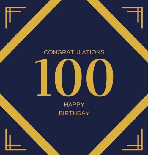 Happy 100th Birthday Guest Book (Hardcover)