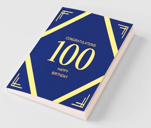 Happy 100th Birthday Guest Book (Hardcover)