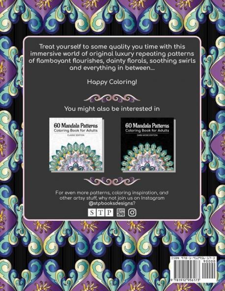 100 Fancy Patterns Adult Coloring Book