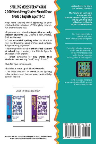 Spelling Words for 6th Grade