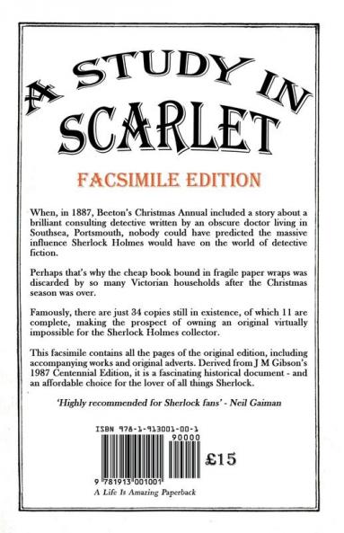 A Study In Scarlet: Facsimile Edition
