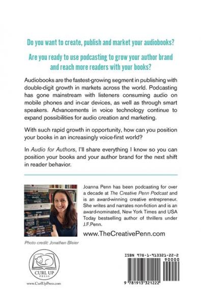 Audio For Authors Large Print: Audiobooks Podcasting And Voice Technologies: 11 (Books for Writers)