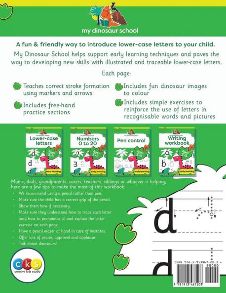 My Dinosaur School Lower-case Letters Age 3-5
