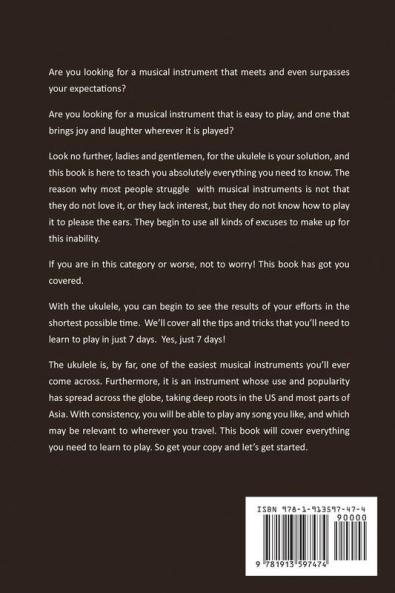 Ukulele for Beginners: Tips and Tricks to Reading Music and Chords in 7 Days