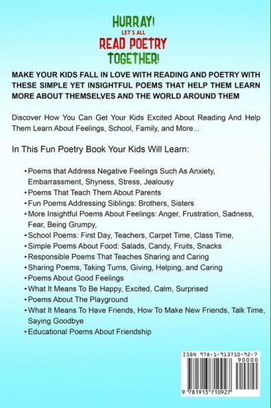Poetry For Children: HURRAY! LETS ALL READ POETRY TOGETHER! - Watch Your Kids Beam With Joy With These Amazing Poems For Children
