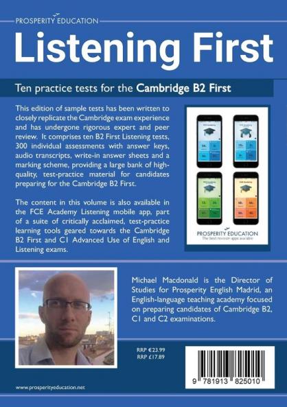 Listening First: Ten practice tests for the Cambridge B2 First