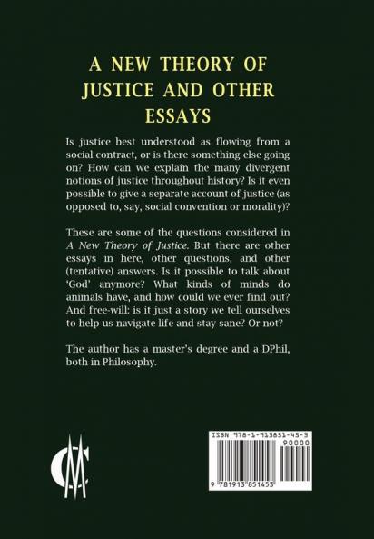 A New Theory of Justice and Other Essays
