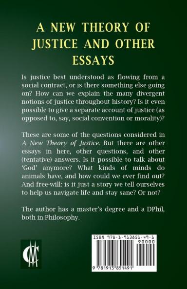 A New Theory of Justice and Other Essays