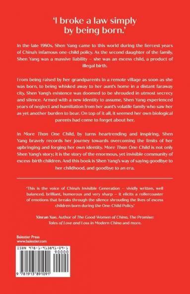 More Than One Child: Memoirs of an illegal daughter