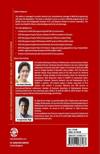 Programming In Matlab with Real Life Applications