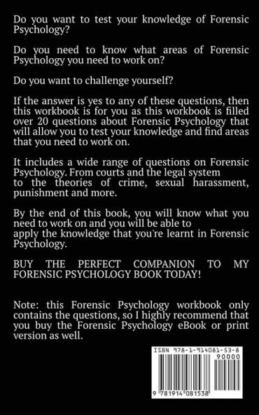 Forensic Psychology Workbook