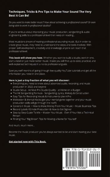 Music Production Songwriting & Audio Engineering 2022+ Edition