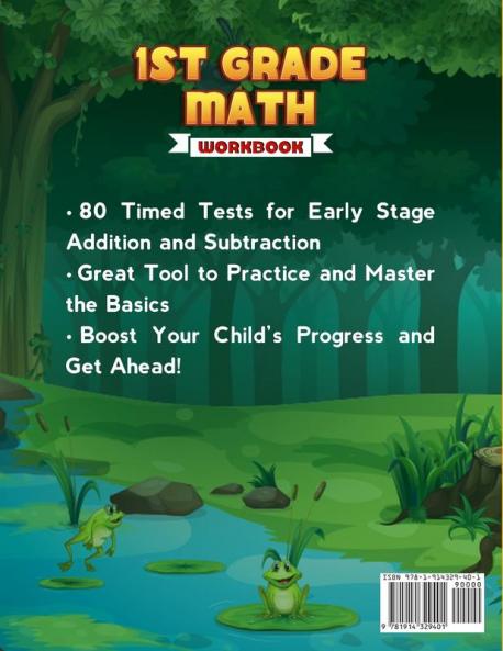 1st Grade Math Workbook: Addition and Subtraction Practice Book Ages 6-7 Homeschooling Materials Digits 0-10 Grade 1 Number Bonds Drills Timed ... and Time Practice Questions Activity Book