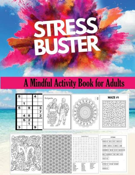 Stress Buster Activity book for adults