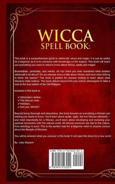 Wicca Spell Book - Hardcover Version