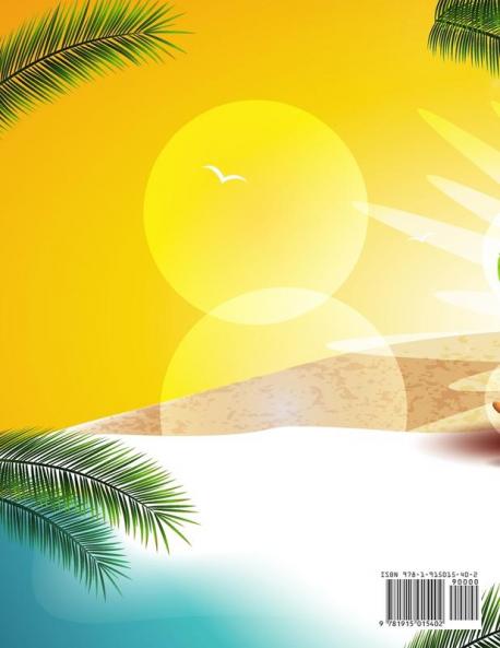 Strand Malbuch: Entspannende Strand Urlaubs Szenen Schöne Sommer Motive zum Stressabbau