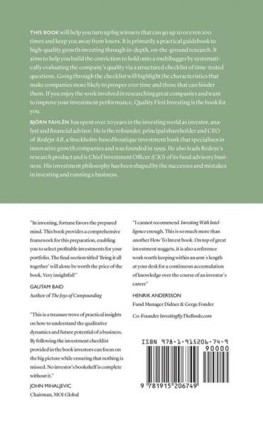 Quality First Investing: A checklist approach to finding and sitting tight in multibaggers