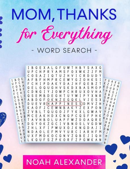 Mom Thanks for Everything Word Search