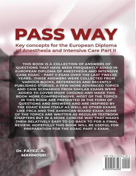 PASS WAY: KEY CONCEPTS FOR THE EUROPEAN DIPLOMA OF ANESTHESIA AND INTENSIVE CARE PART-II EXAM