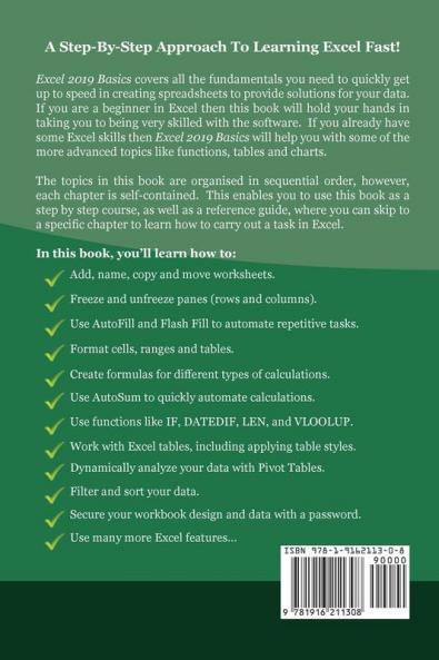 Excel 2019 Basics