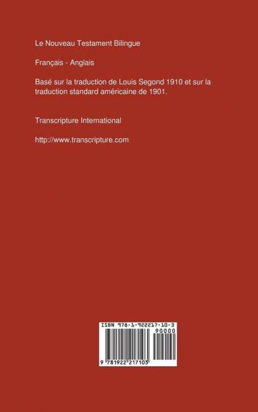 Le Nouveau Testament Bilingue Francais - Anglais