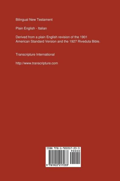 Bilingual New Testament Plain English - Italian
