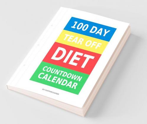 100 Day Tear-Off Diet Countdown Calendar