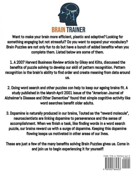 100 Brain Puzzles - Activity Book For Seniors - Word Search Sudokus Mazes and More to Stimulate your Brain!