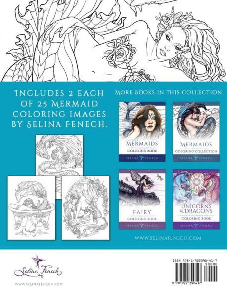 Mermaids and Animal Companions Coloring Book