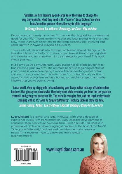 It's Time To Do Law Differently: How to reshape your firm and regain your life