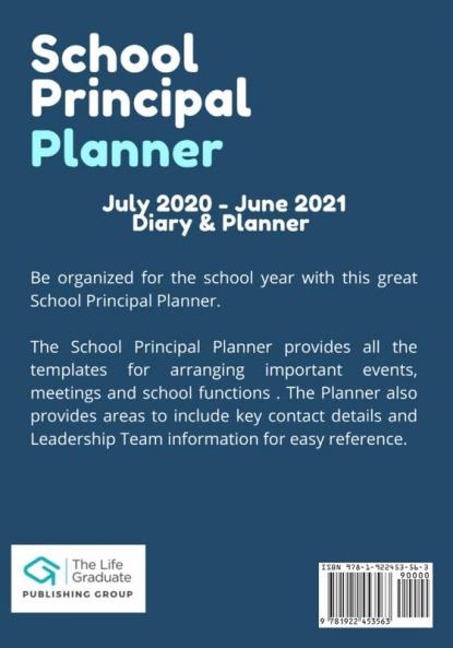 School Principal Planner & Diary