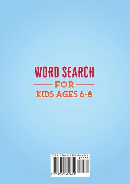 Word Search for Kids Ages 6-8